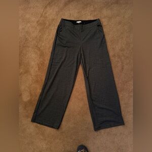 Max Studio Charcoal Pinstripe Trousers